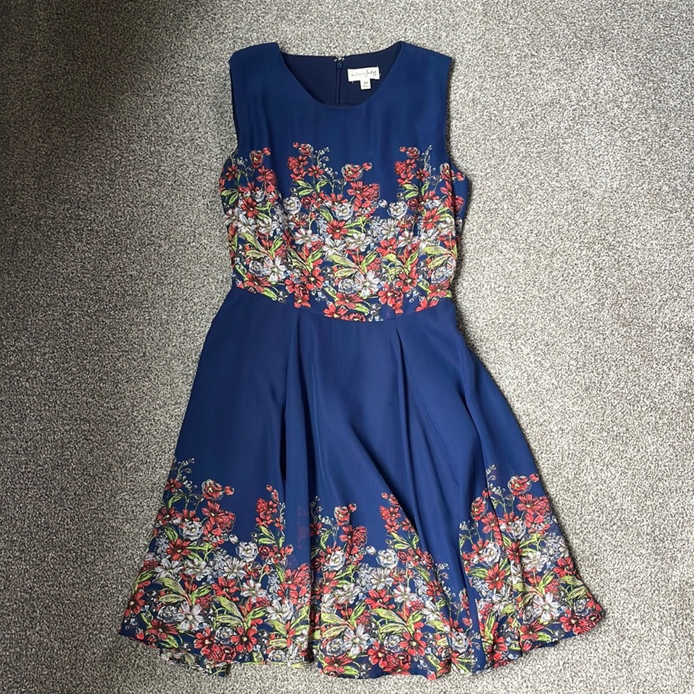 Blue floral dress